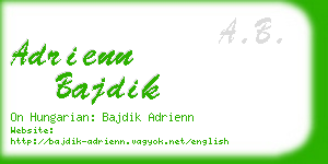 adrienn bajdik business card